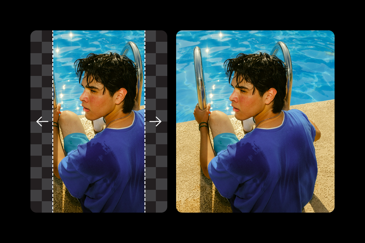How to extend background in photoshop