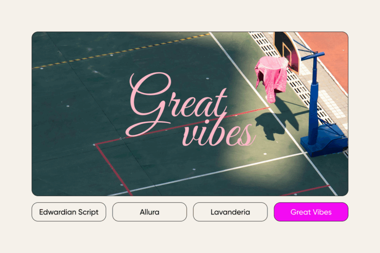 elegant cursive and calligraphy fonts