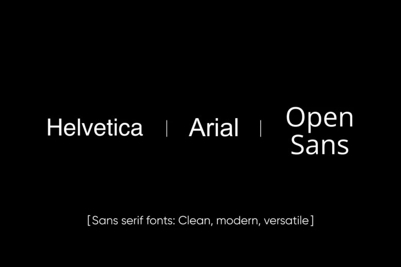 sans serif fonts