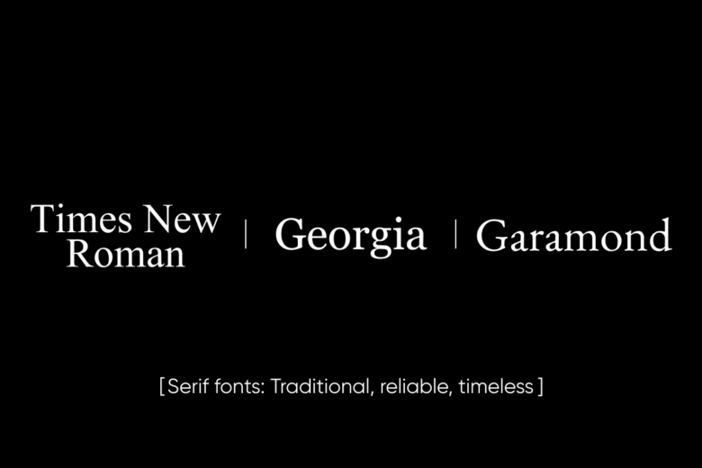 serif fonts