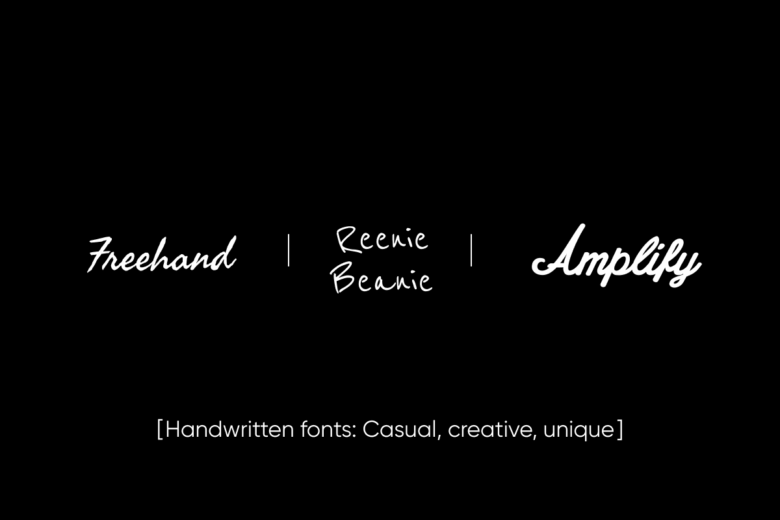 handwritten fonts