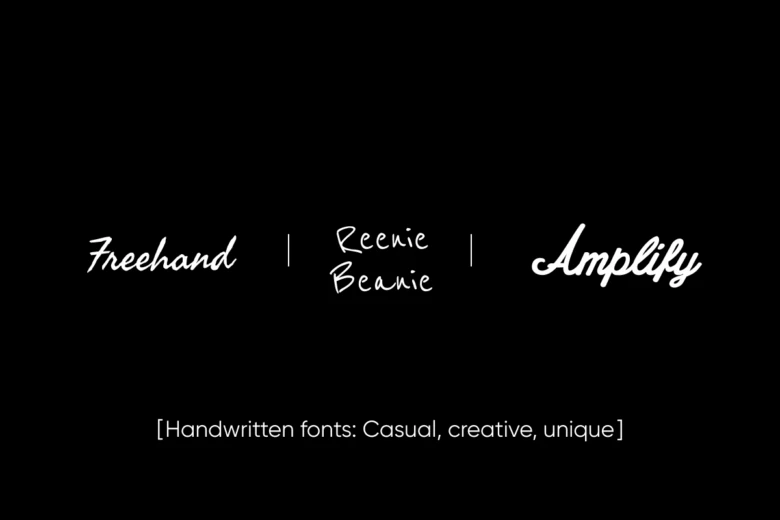 handwritten fonts