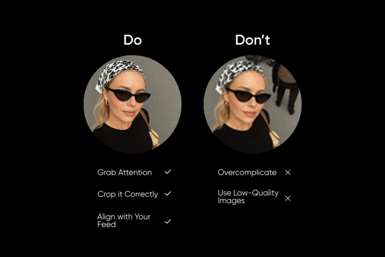 best practices for an eye catching instagram profile photo