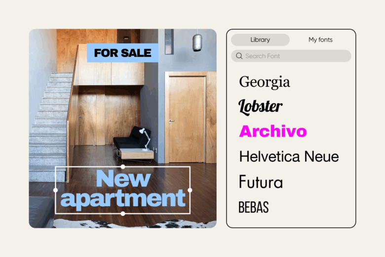fonts for real estate social media pages