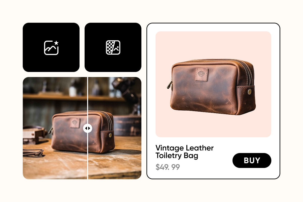 AI Photo Enhancer for e-commerce products
