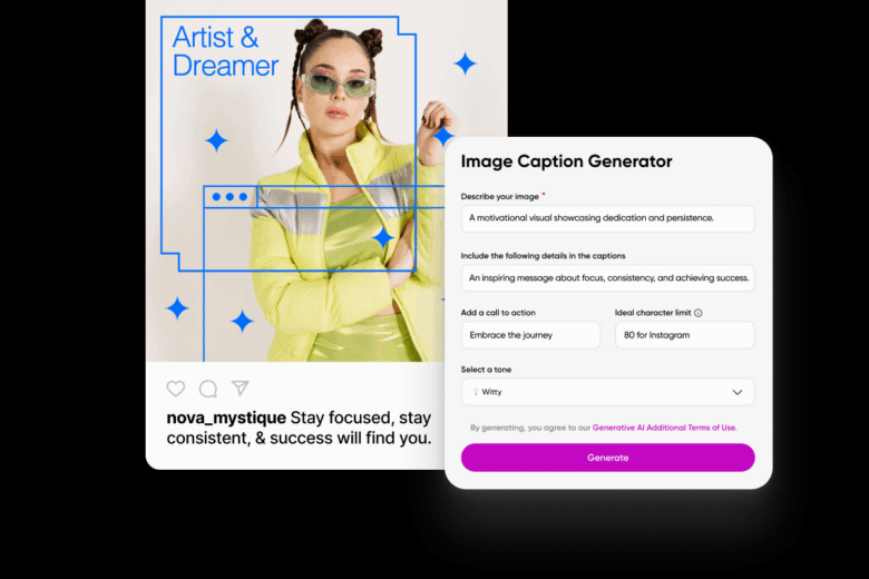 picsart caption generator