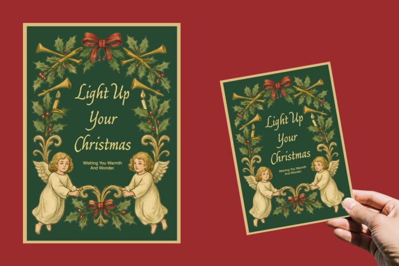 personalized christmas card photo