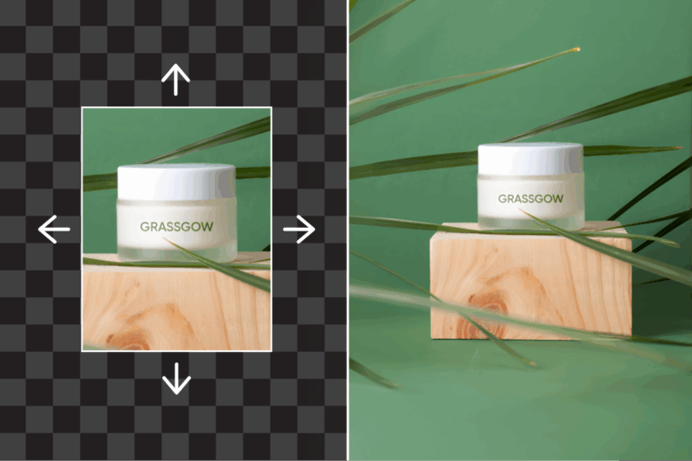 How to extend the image background without losing quality