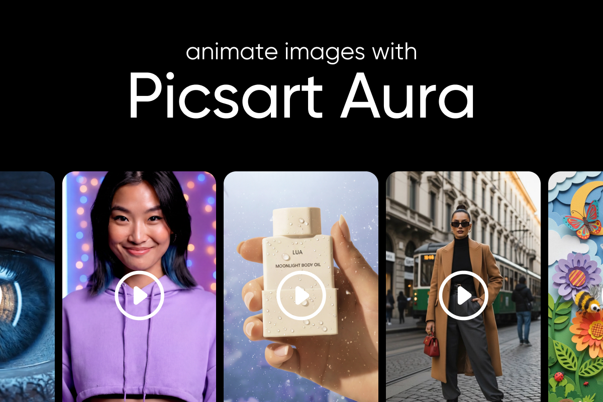 AI image animation: turn images into videos, stories, and extended clips with Picsart Aura