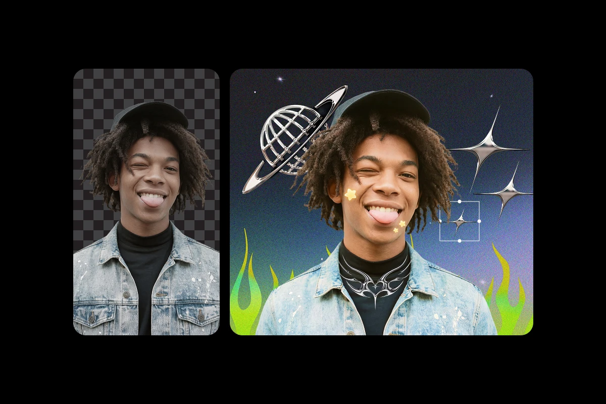 Picsart Plus premium stickers templates and design assets for teens