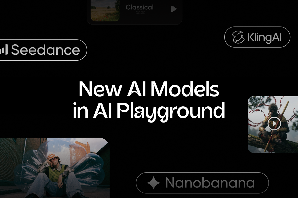 New AI Models in Picsart AI Playground for Full Content Generation