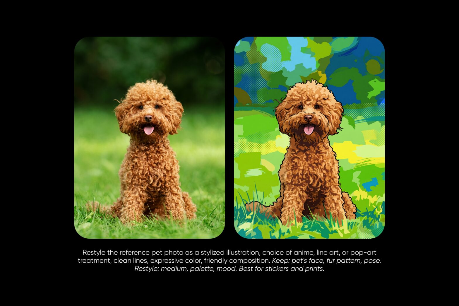 How to make a cartoon of yourself with AI in Picsart Flow