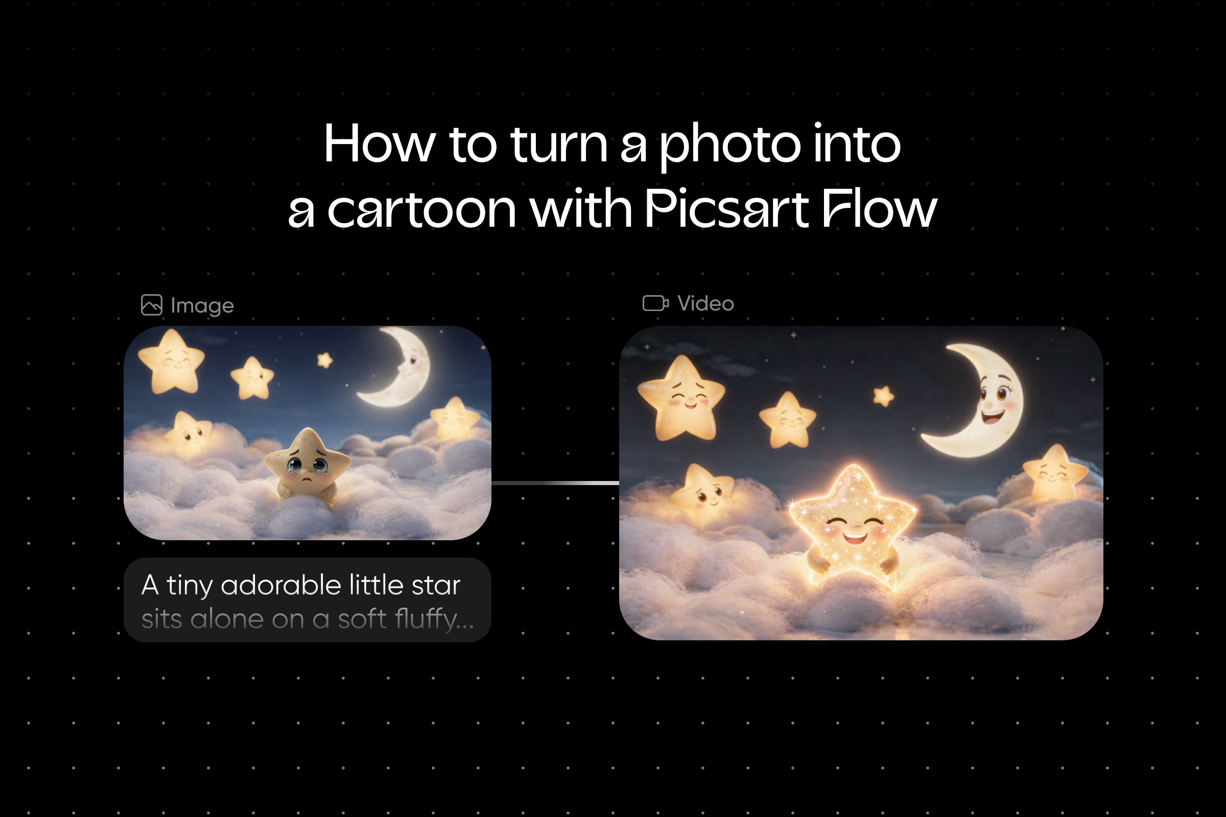 How to turn a photo into a cartoon with Picsart Flow