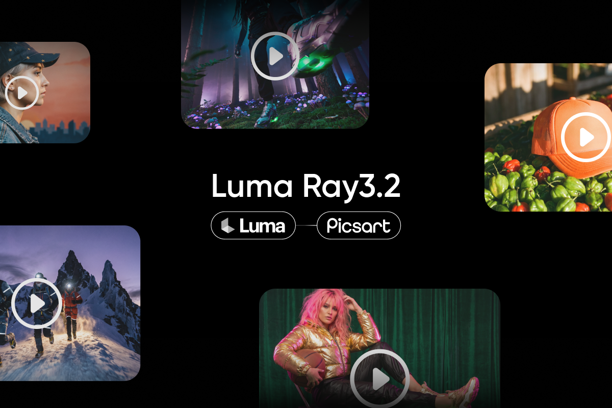 Luma Ray 3.2 is now live in Picsart AI Playground