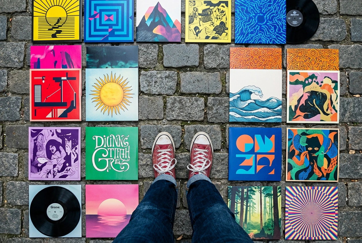 Daily Trend Drop Vol. 46: “Album Cover Floor” – The Trend Turning Your Own Photos Into a Floor Full of Covers