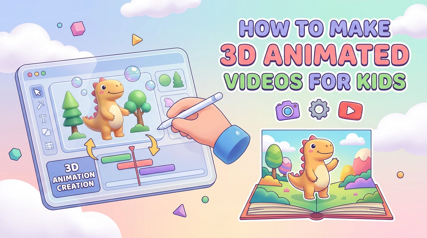 How to make 3D animated videos for kids with Picsart Flow