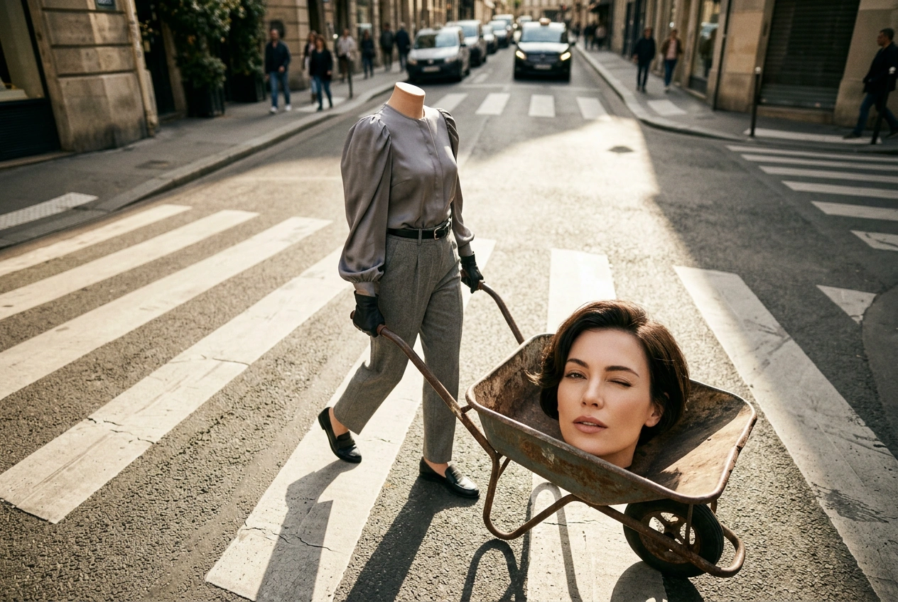 Daily Trend Drop Vol. 55: “Surreal Fashion Wink” – the headless look that winks back
