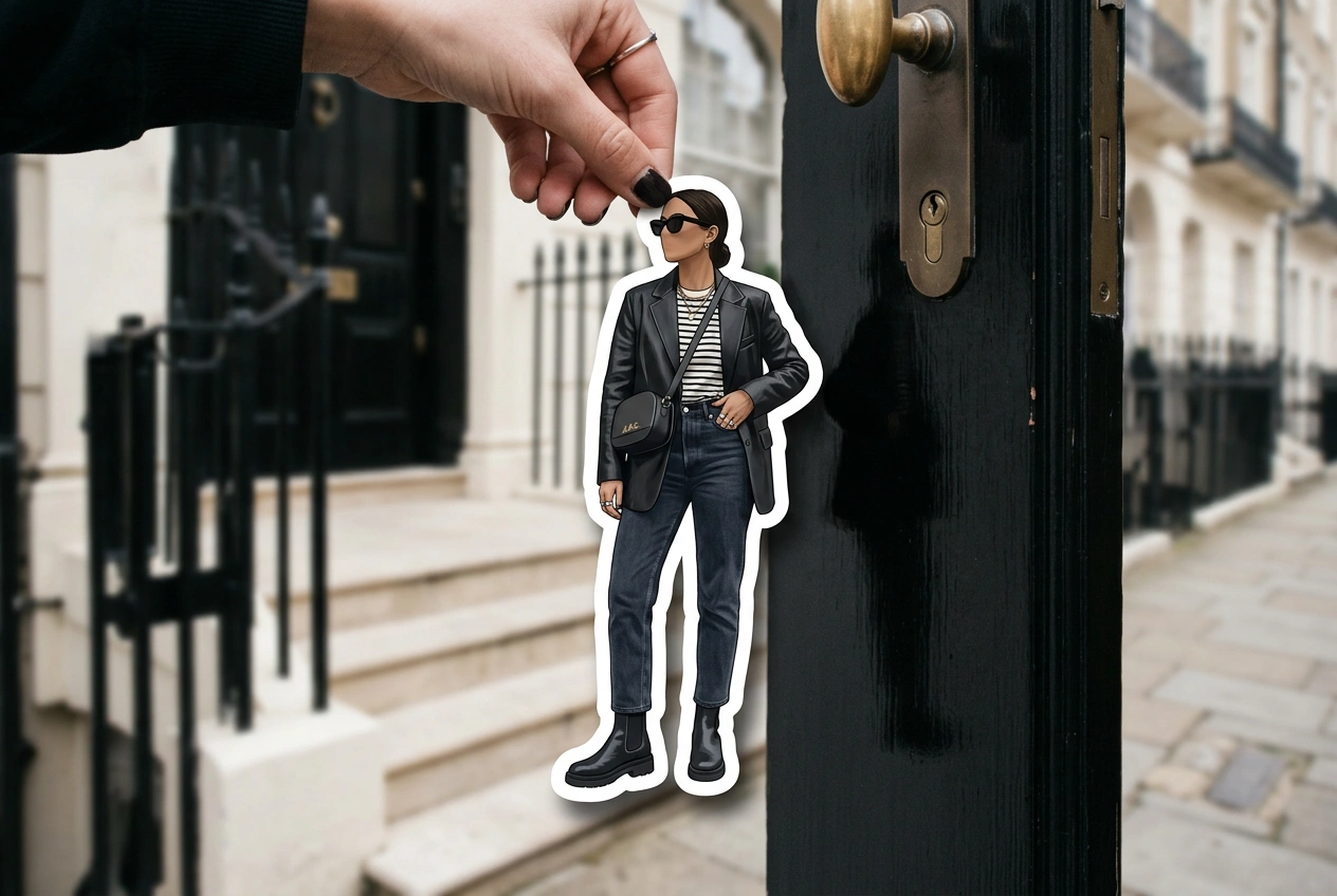 Daily Trend Drop Vol. 52: “OOTD Sticker Peeling” – Peel Your Outfit Off the Photo