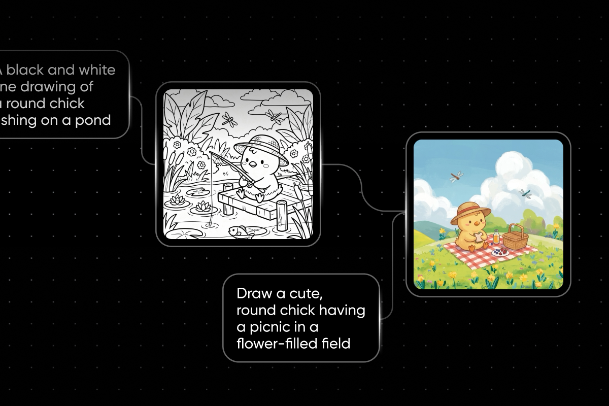 How to create a coloring book with Picsart Flow