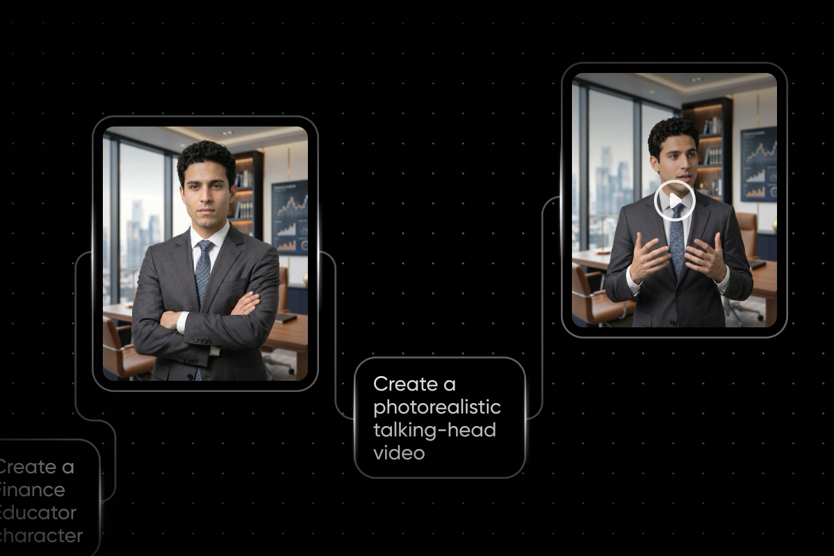 How to make a talking head video with Picsart Flow