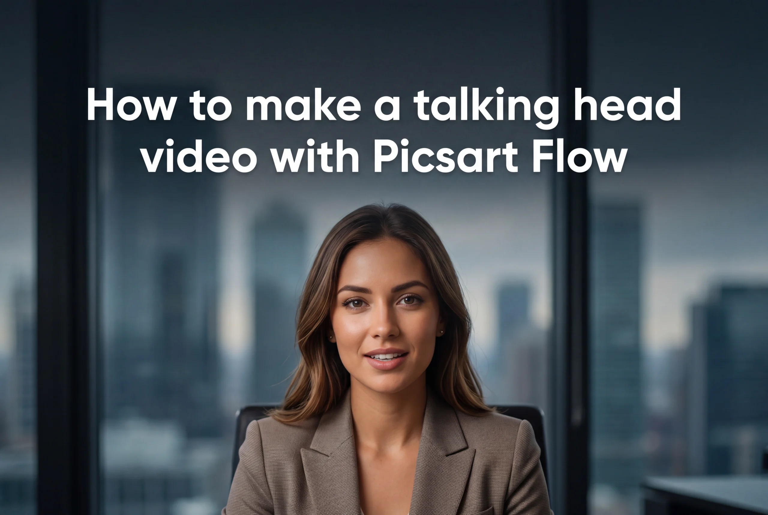 How to make a talking head video with Picsart Flow
