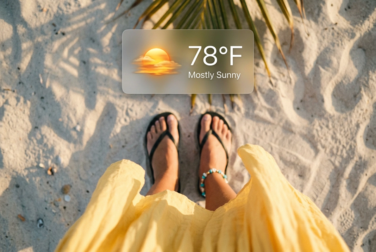 Daily Trend Drop Vol. 70: The Weather Widget Story – Float a Stack of Dream-City Forecasts Over Your Summer Photo