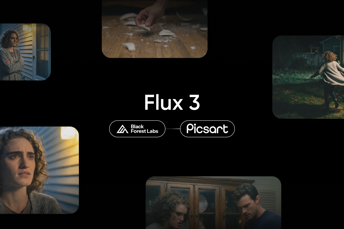 Flux 3 in Picsart: video and audio in one pass