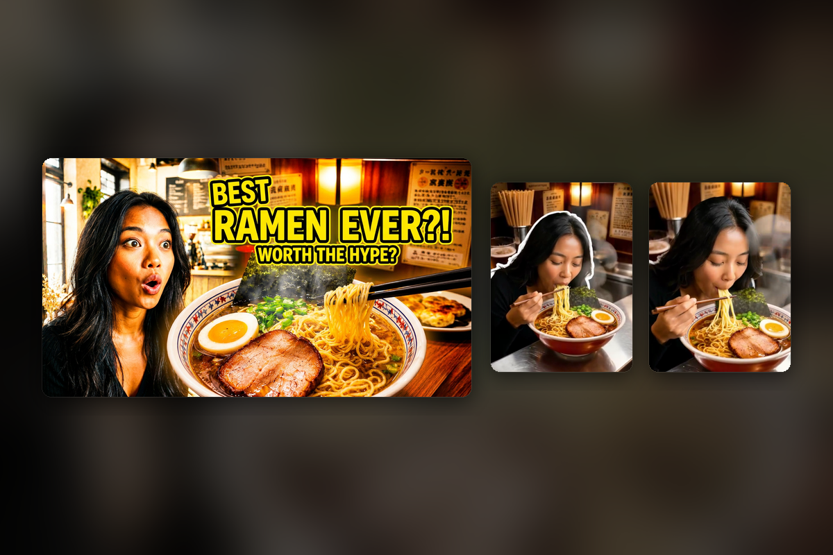 How to make reaction thumbnails with AI