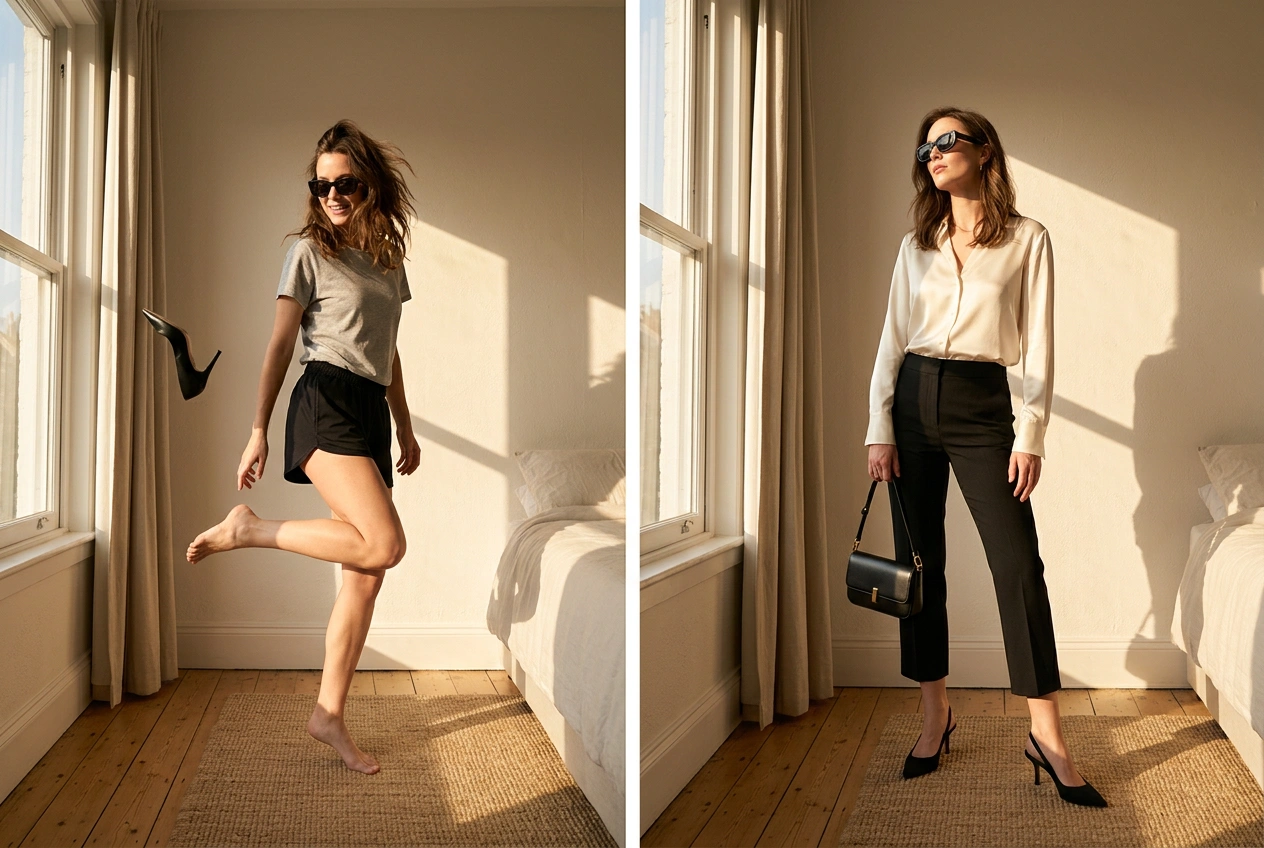 Daily Trend Drop Vol. 77: “Shoe-Kick Outfit Swap” – One Kick, One New Fit