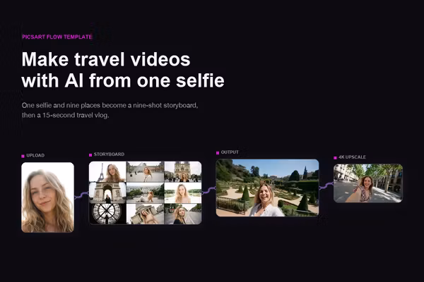 How to make travel videos with AI from one selfie