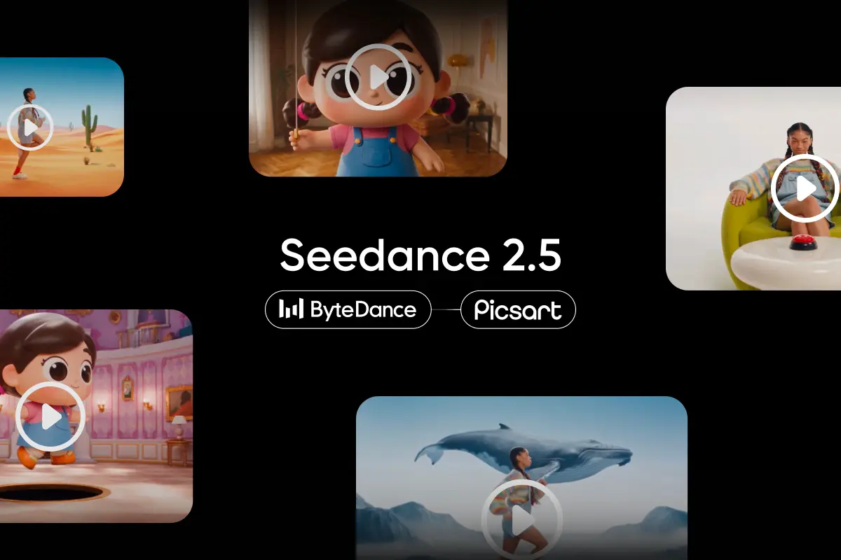 Seedance 2.5 in Picsart: cinematic video, one take