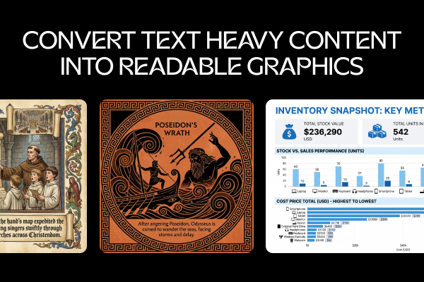 How to turn long, text-heavy content into an infographic with AI