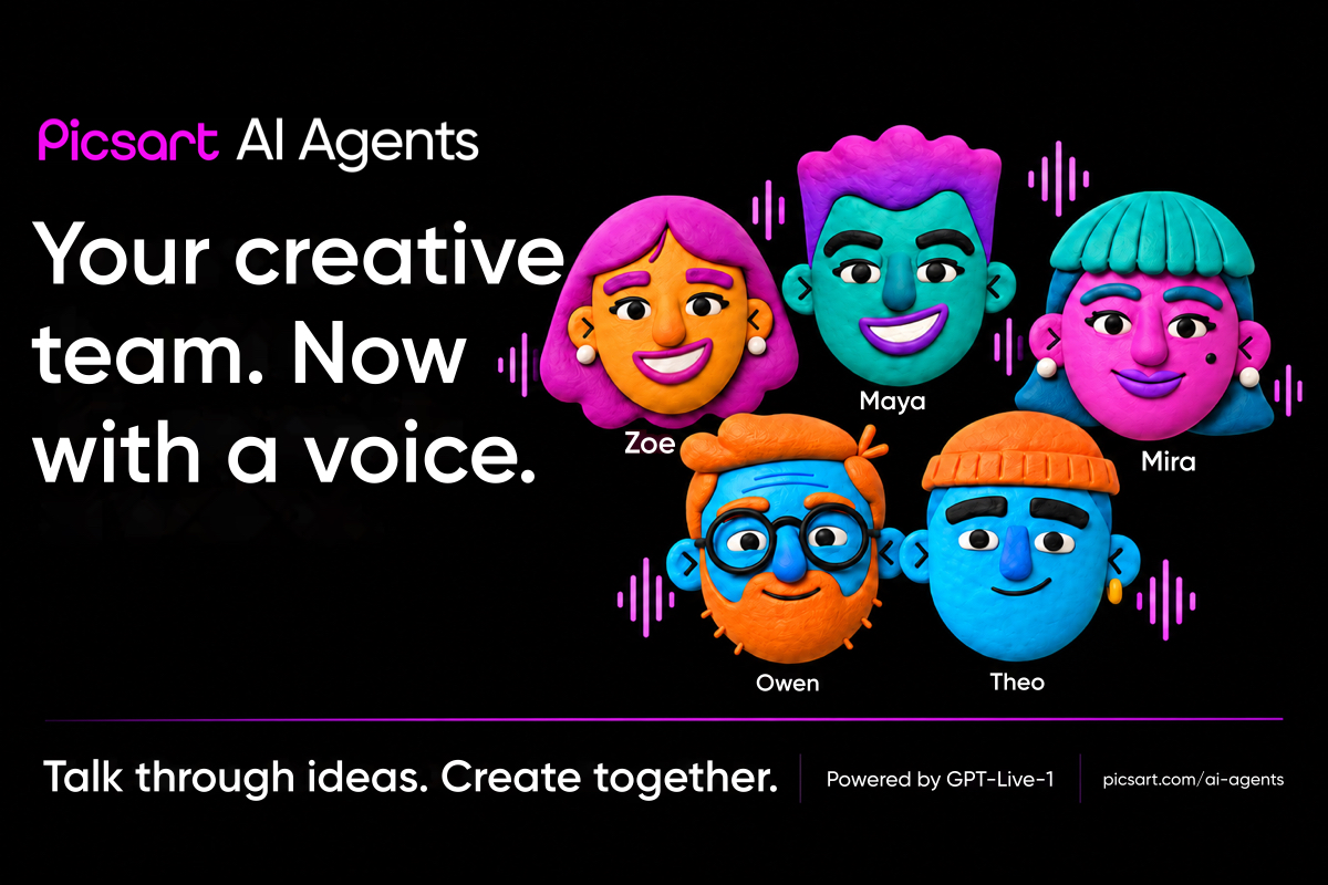 Picsart Agents get live voice with OpenAI’s GPT-Live-1 🔥