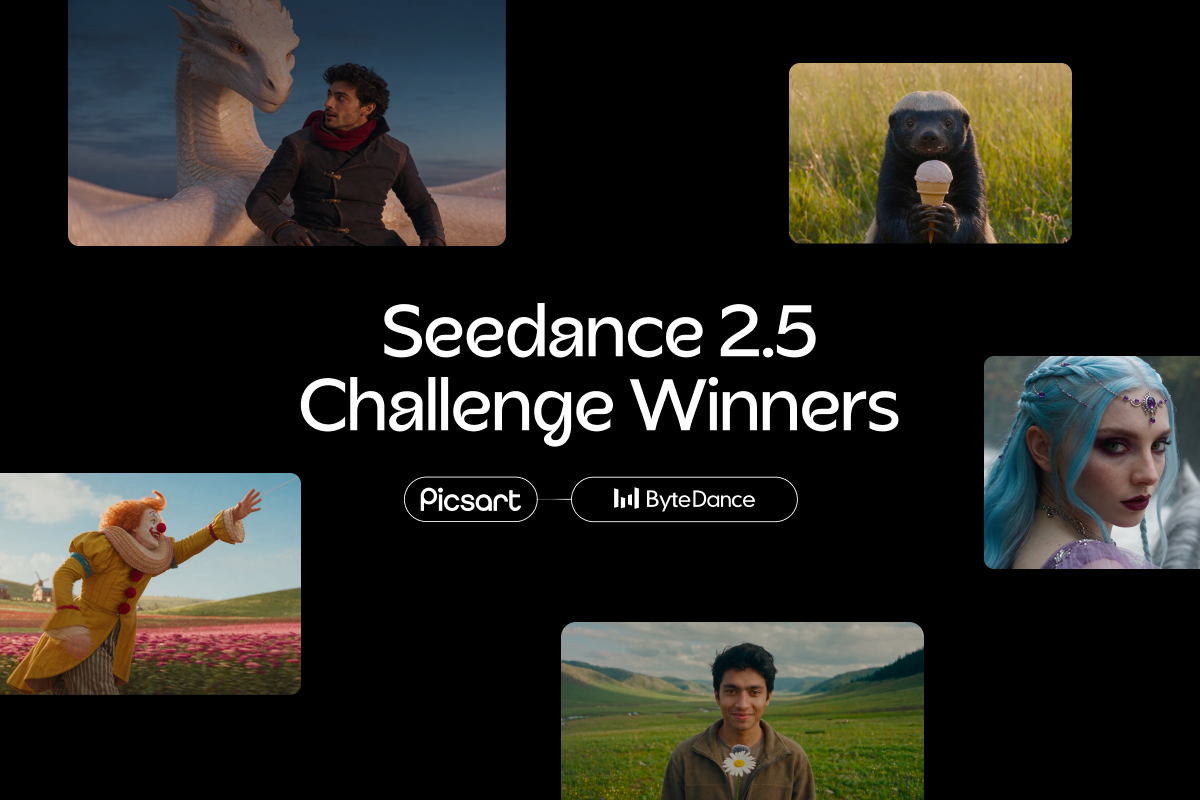 Meet the winners of the Picsart x Seedance 2.5 Challenge
