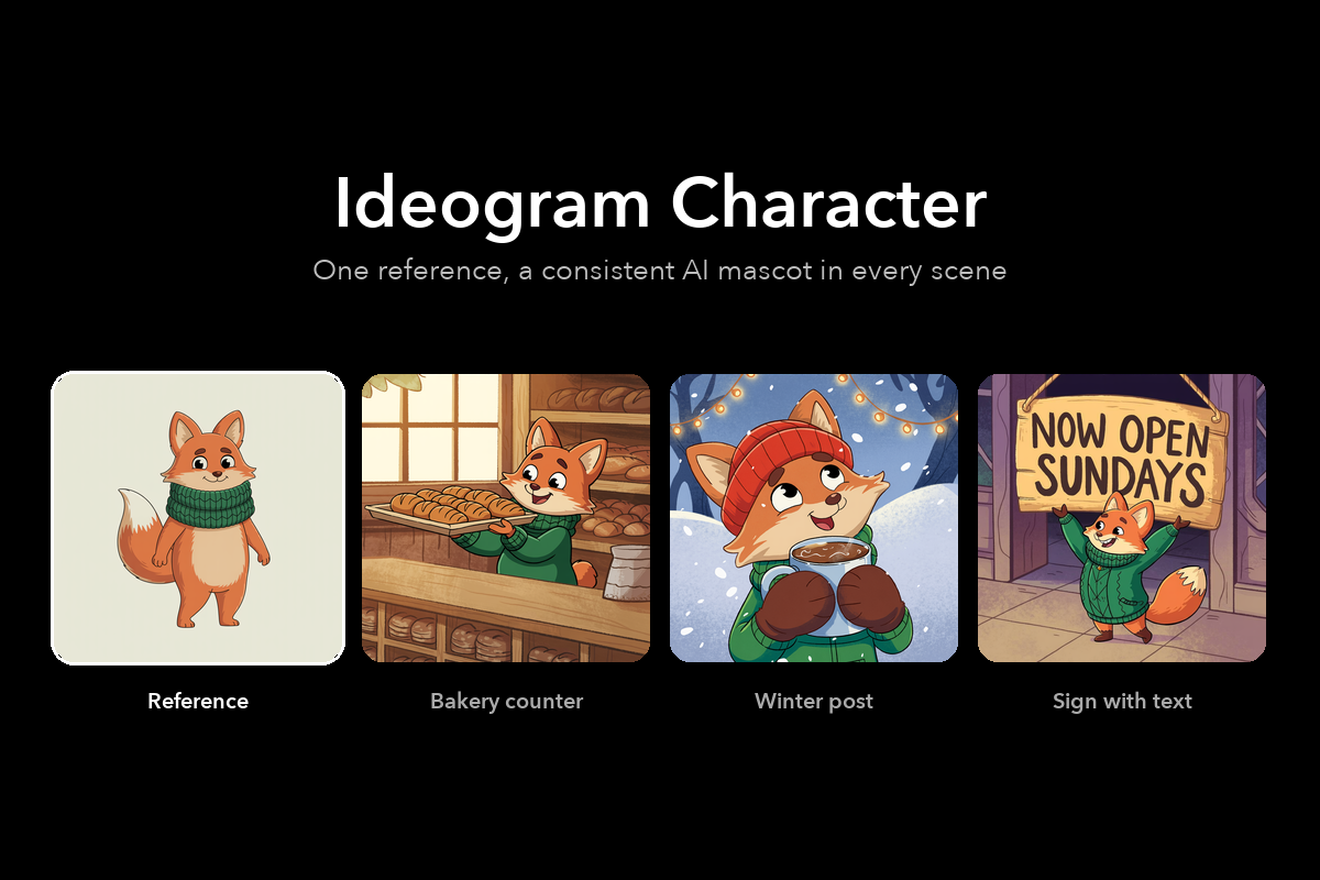 How to use Ideogram Character for consistent AI mascot visuals