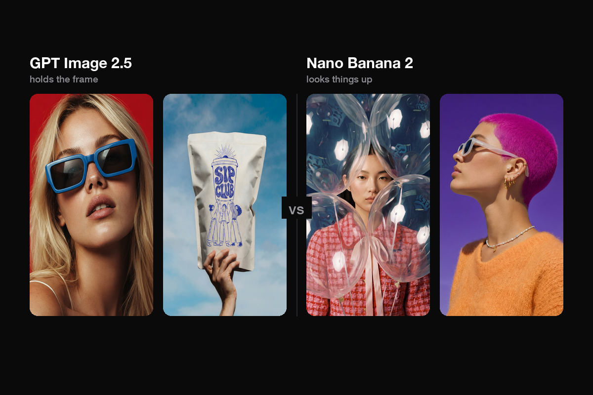 GPT Image 2.5 vs Nano Banana 2: which one fits your brief?