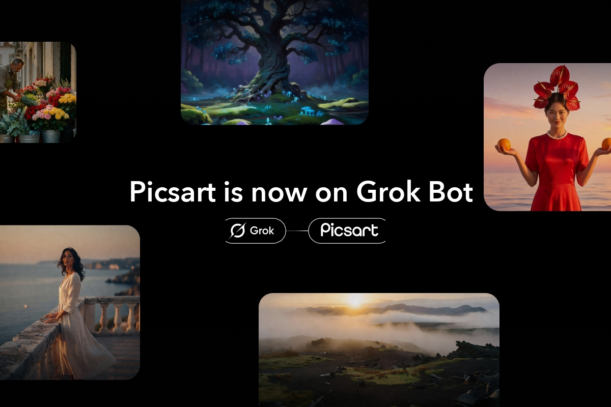 How to use Picsart inside Grok Bot for full content production