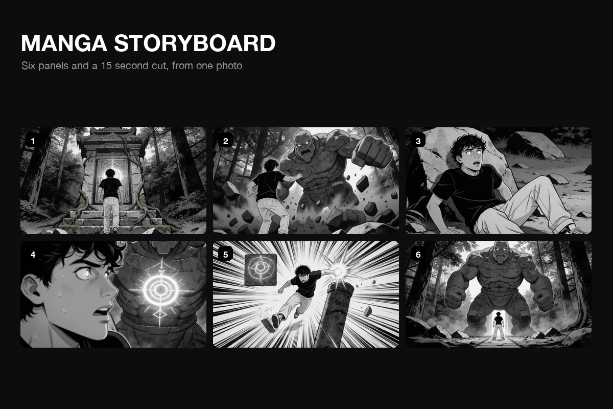 How to make a manga storyboard with AI in Picsart Flow