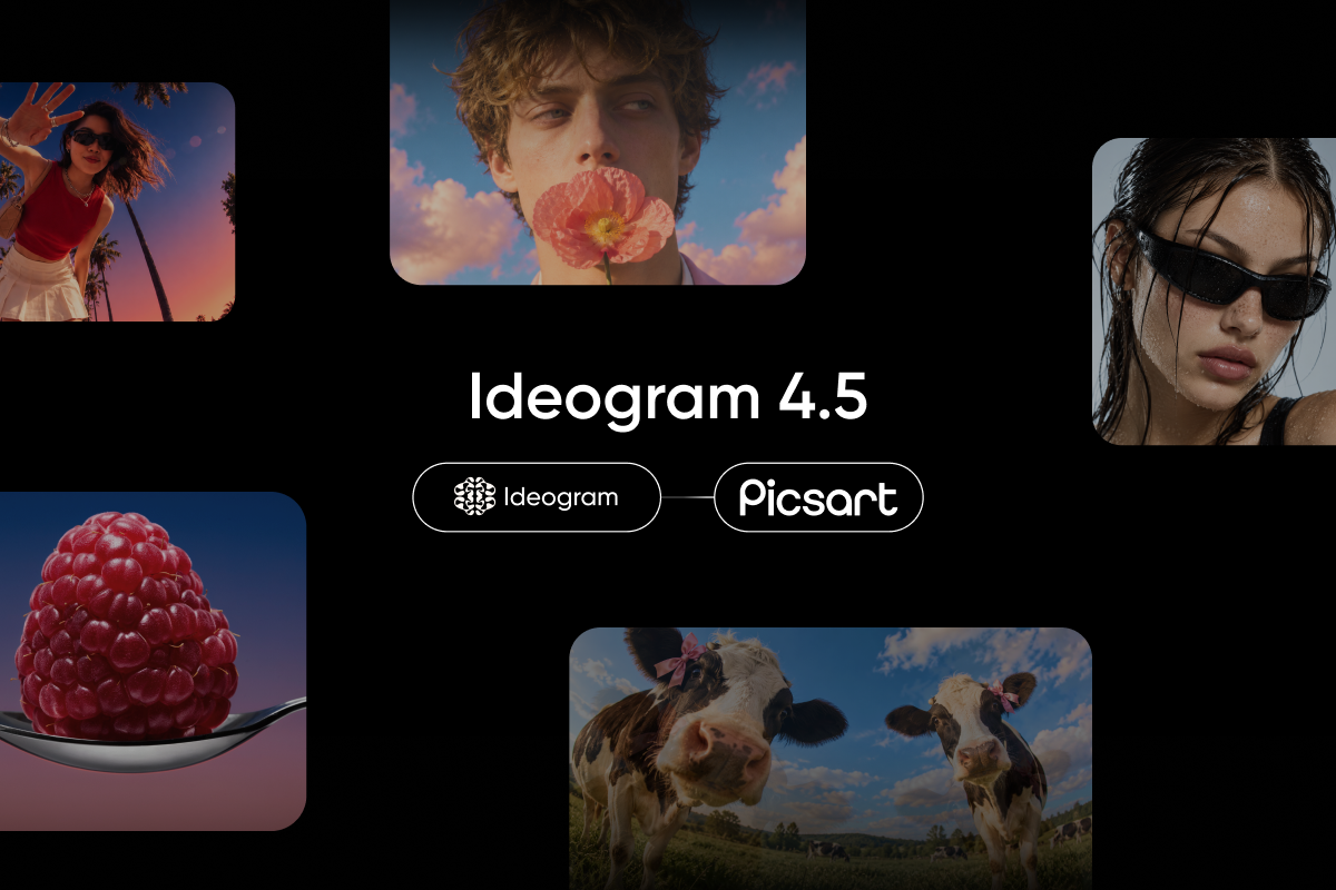 Ideogram 4.5 is now in Picsart: edit images without drift