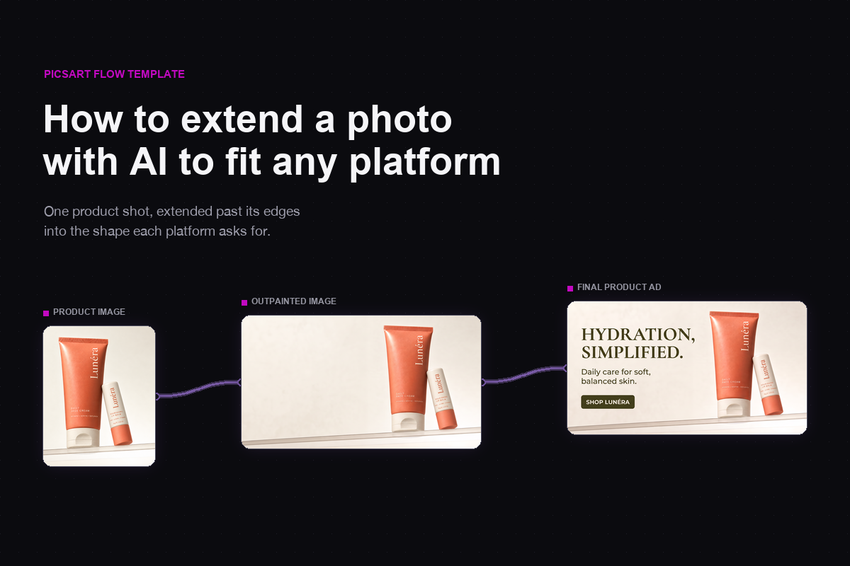 How to extend a photo with AI to fit any platform