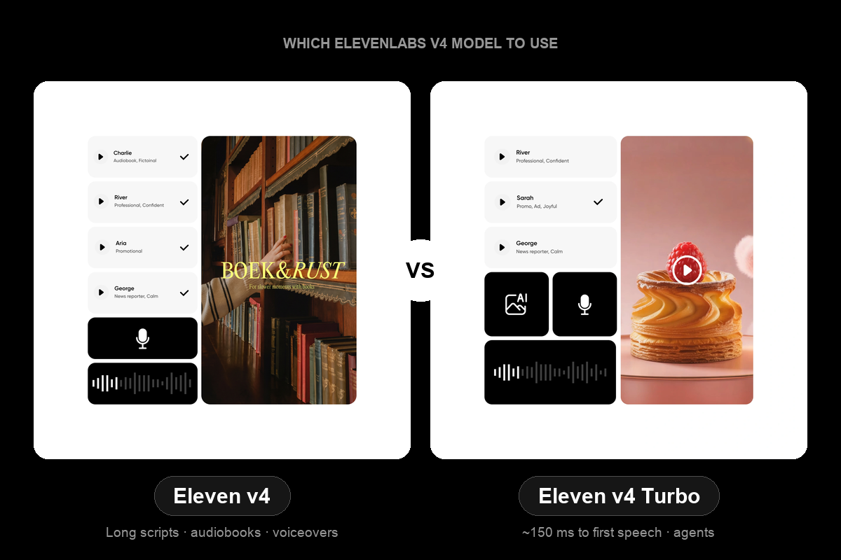 ElevenLabs v4 vs v4 Turbo differences explained