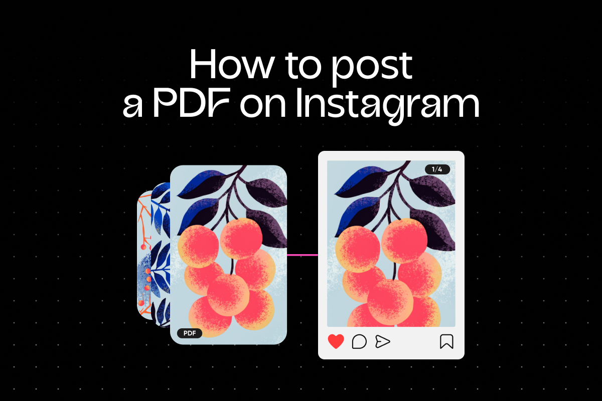 How to post a PDF on Instagram without designing a single slide